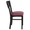 Emma and Oliver Decorative 3 Circle Back Metal Restaurant Dining Chair